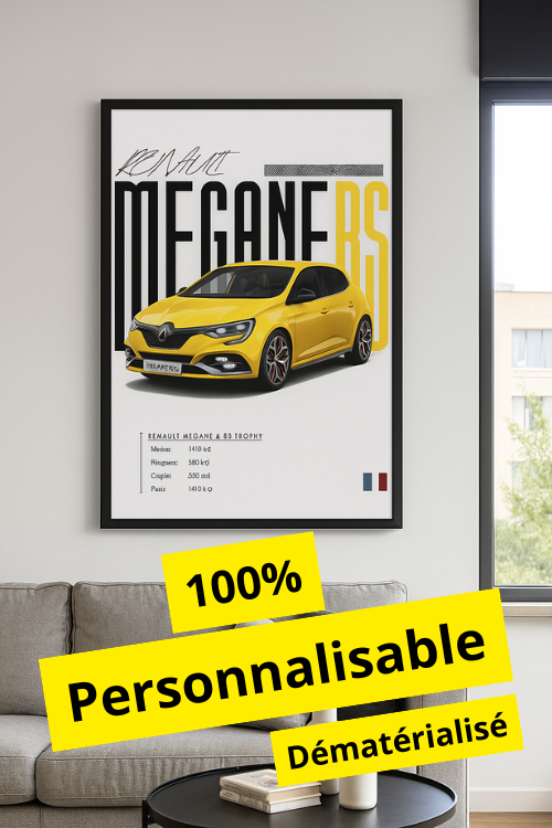Cadre 100% personnalisé (version dématérialisée) - Spécial Voiture